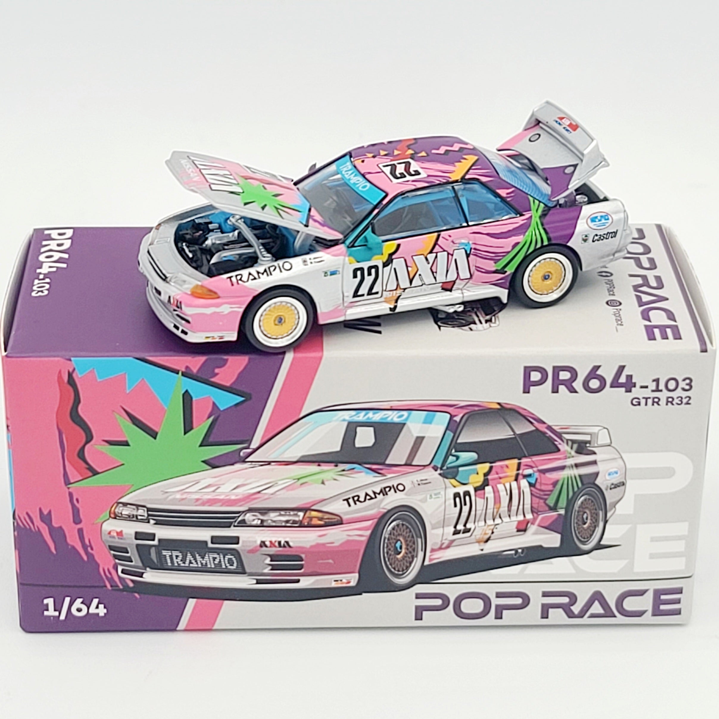 Pop Race Nissan Skyline GT-R R32 - 1:64, Axia / Trampio (2025 Limited Edition)
